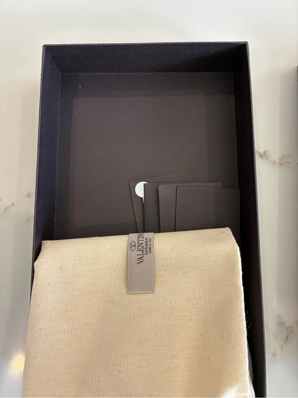 Valentino Black & White Card Holder Lanyard NWT
